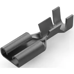 Uninsulated flat plug sleeve, 4.75 x 0.81 mm, 0.51 to 1.65 mm², AWG 20 to 15, phosphor bronze, tin-plated, 182485-4