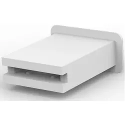 Insulating housing for 4.75 mm, 1 pole, PA, natural, 360041-1