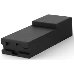 Insulating housing for 6.35 mm, 1 pole, PA, UL 94HB, black, 1-926539-7