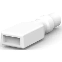 Insulating sleeve for 4.75 mm, 1 pole, PVC, UL 94V-2, natural, 170892-1