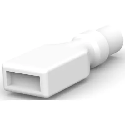 Insulating sleeve for 4.75 mm, 1 pole, PVC, UL 94V-2, natural, 170892-1 - 1