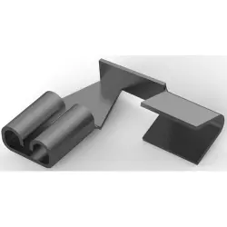 Uninsulated flat plug sleeve, 2.8 x 0.51 mm, 0.32 to 1.31 mm², AWG 22 to 16, brass, tin-plated, 61549-1