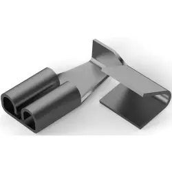 Uninsulated flat plug sleeve, 2.8 x 0.38 mm, 0.32 to 1.31 mm², AWG 22 to 16, brass, tin-plated, 63990-1