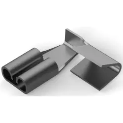 Uninsulated flat plug sleeve, 2.8 x 0.51 mm, 0.32 to 1.31 mm², AWG 22 to 16, brass, tin-plated, 62321-1