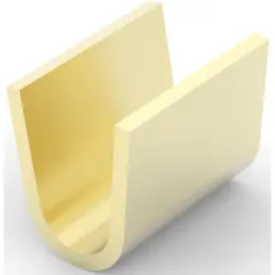 Crimp splice, uninsulated, AWG 10, yellow, 6.35 mm, 485043-1