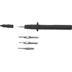 Test probes kit, socket 4 mm, 1000 V, black, SET SPS 2040 / SW