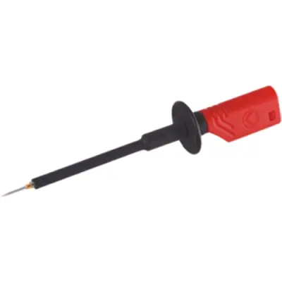 Test probe, socket 2 mm, rigid, 1000 VAC/VDC, CAT II, red, 975018701 - 1