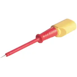 Test probe, socket 4 mm, rigid, 30 VAC/60 VDC, CAT O, red, 973659101