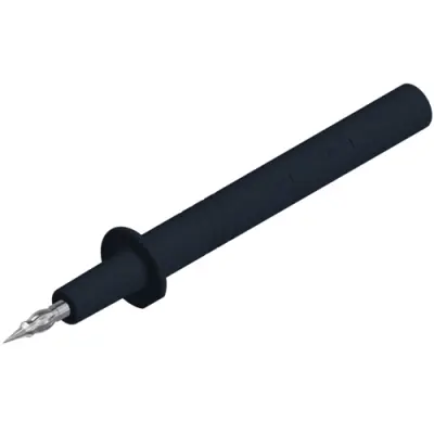 Test probe, socket 4 mm, rigid, 30 VAC/60 VDC, CAT O, black, 973369100 - 1