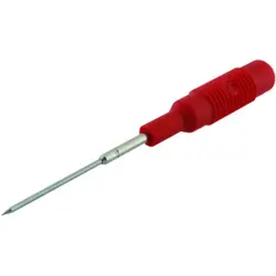 Test probe, socket 4 mm, rigid, 30 VAC/60 VDC, CAT O, red, 973601101