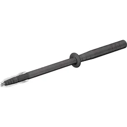 Test probe, plug 2 mm, 1000 V, CAT III, black, 24.0239-21