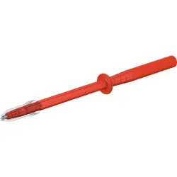 Test probe, plug 2 mm, 1000 V, CAT III, red, 24.0239-22