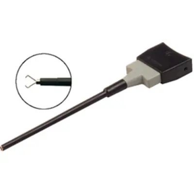 Clamp test probe, black, max. 4 mm, L 148 mm, CAT O, socket 4 mm, 973053100 - 1