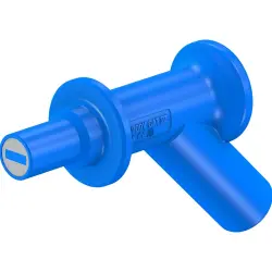 Magnetic adapter, 7 mm magnetic head to 4 mm socket, blue, CAT IV, 66.9516-23