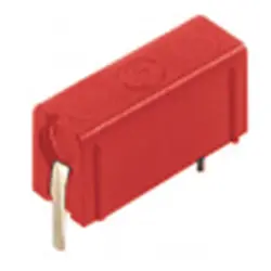 4 mm socket, solder connection, CAT O, red, 973582101