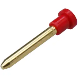 Jumper, pitch 19 mm, 10 A, gold-plated, red, 0040.1062