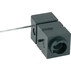 4 mm test socket, solder connection, black, 1810.4021