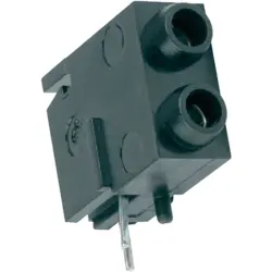 2 mm test socket, solder connection, black, 1813.2231