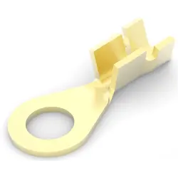Uninsulated ring cable lug, 0.8-2.0 mm², AWG 18 to 14, 5 mm, metal, 40661