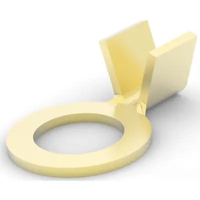 Uninsulated ring cable lug, 0.5-1.5 mm², AWG 20 to 16, 4.3 mm, M4, 140635 - 1
