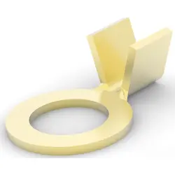 Uninsulated ring cable lug, 0.5-1.5 mm², AWG 20 to 16, 4.3 mm, M4, 140635