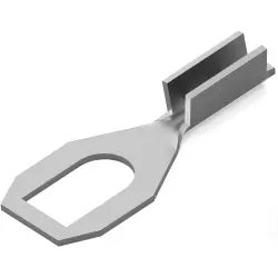 Uninsulated forked cable lug, 0.08-0.4 mm², AWG 28 to 22, 3.18 mm, M3, metal, 61498-2