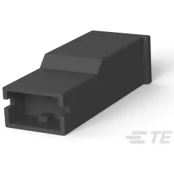 Insulating housing for 6.35 mm, 1 pole, PA, UL 94V-0, black, 4-154719-0
