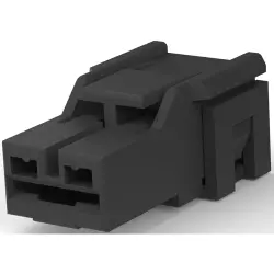 Insulating housing for 6.35 mm, 1 pole, PA, UL 94V-2, black, 172863-2