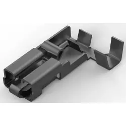 Uninsulated flat plug sleeve, 6.35 x 0.81 mm, 0.51 to 1.03 mm², AWG 20 to 17, phosphor bronze, tin-plated, 926820-1