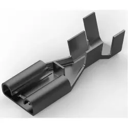 Uninsulated flat plug sleeve, AWG 16-12, crimp connection, tin-plated, 1217095-2