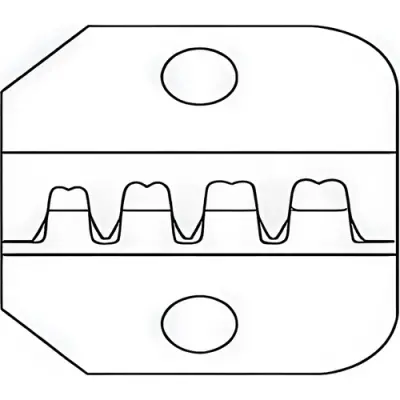 Crimping die for coaxial connectors, 0.08-0.09 mm², 91911-4 - 1