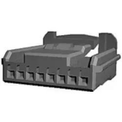 Socket, unequipped, 8 pole, straight, 1 row, black, 1746875-2