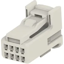 Socket, unequipped, 8 pole, straight, 2 rows, natural, 1379659-5