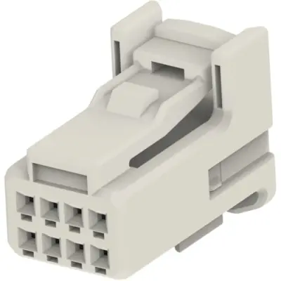Socket, unequipped, 8 pole, straight, 2 rows, natural, 1379659-5 - 1