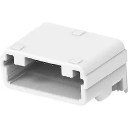 Plug, 8 pole, angled, 1 row, natural, 1376366-2