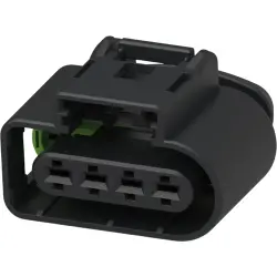 Socket, unequipped, 4 pole, straight, 1 row, black, 1718562-1