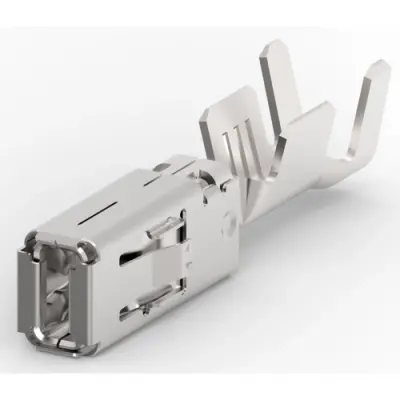 Receptacle, 1.0-2.5 mm², AWG 15-13, crimp connection, silver-plated, 1-968851-3 - 1