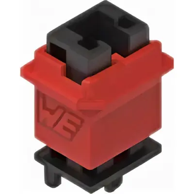 Connector housing, black/red, 491101011 - 1