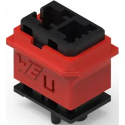 Connector housing, black/red, 491101012
