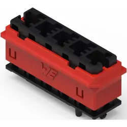 Connector housing, black/red, 491101015