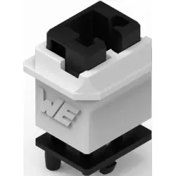 Connector housing, black/white, 491102011