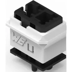 Connector housing, black/white, 491102012