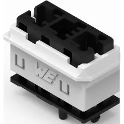 Connector housing, black/white, 491102013