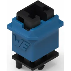 Connector housing, black/blue, 491103011