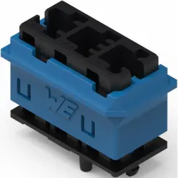 Connector housing, black/blue, 491103013