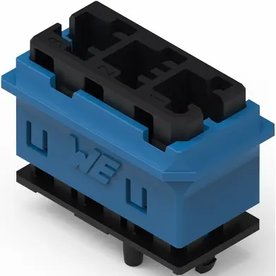 Connector housing, black/blue, 491103013 - 1