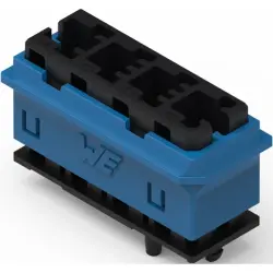Connector housing, black/blue, 491103014