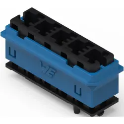 Connector housing, black/blue, 491103015