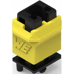 Connector housing, black/yellow, 491104011
