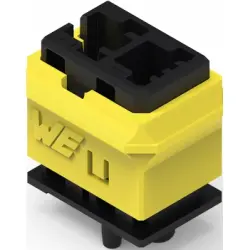 Connector housing, black/yellow, 491104012